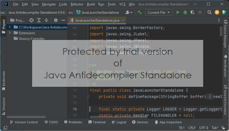 Java Antidecompiler